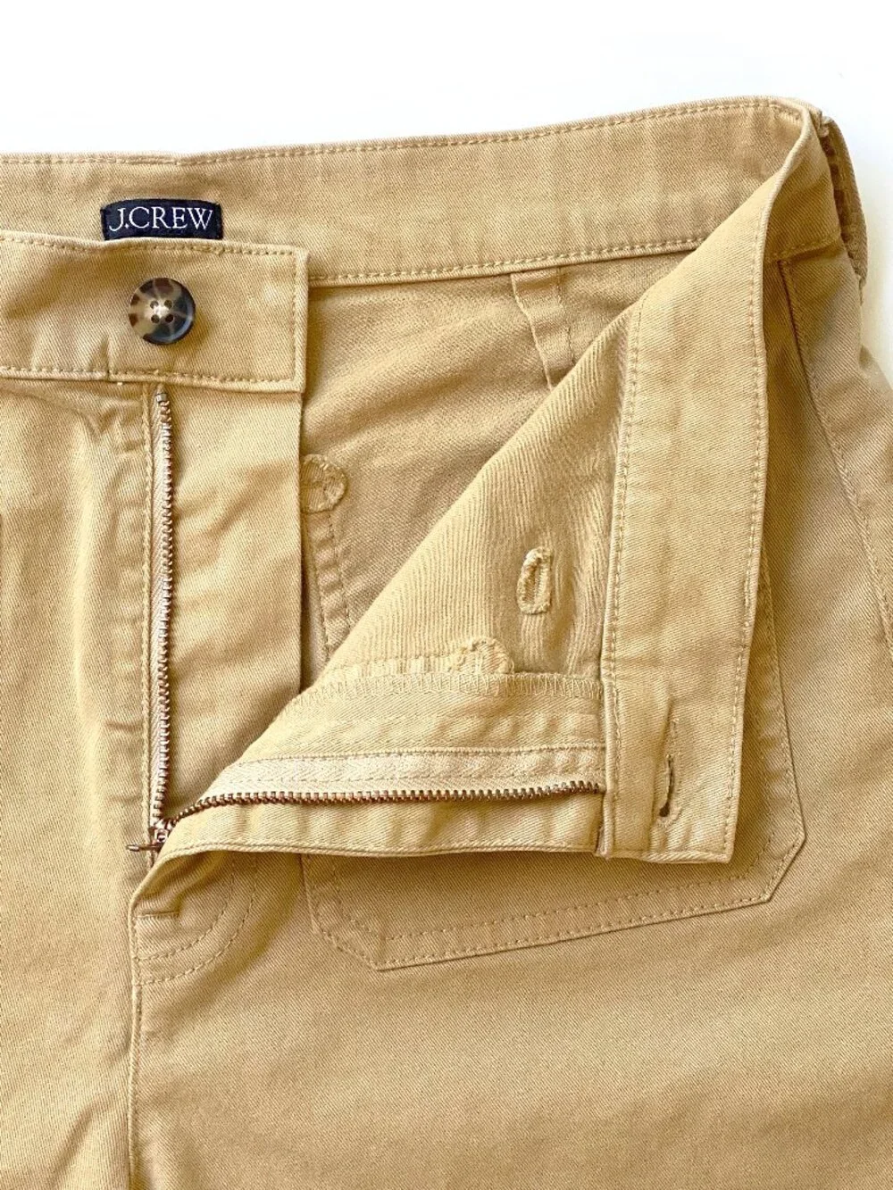 J.Crew Sailor Slim Wide-Leg Chino Pants Honey Brown 27
